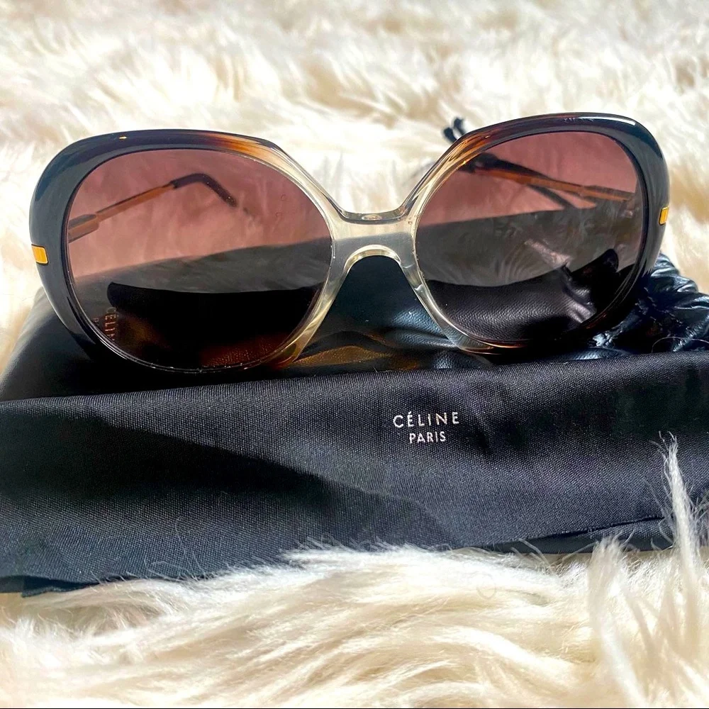 Celine Brown Sunglasses Modern Design - Picture 2 of 2